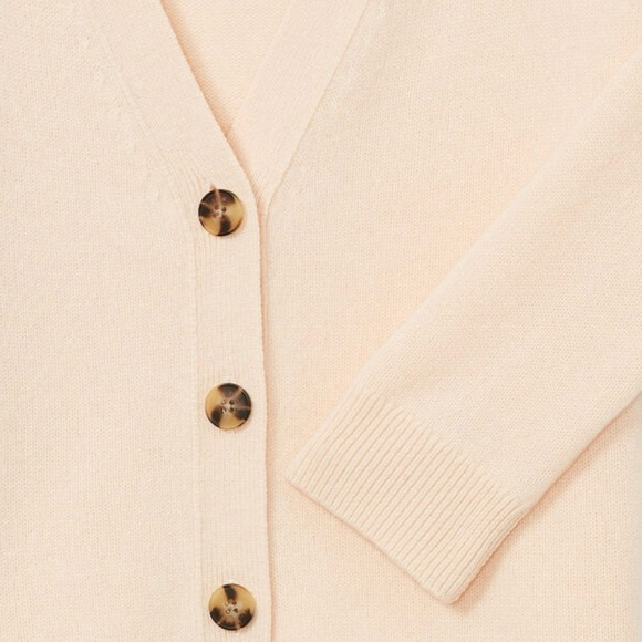 NWT $259 club Monaco Cashmere cardigan top. Sz XL . Color Praline - Picture 5 of 8